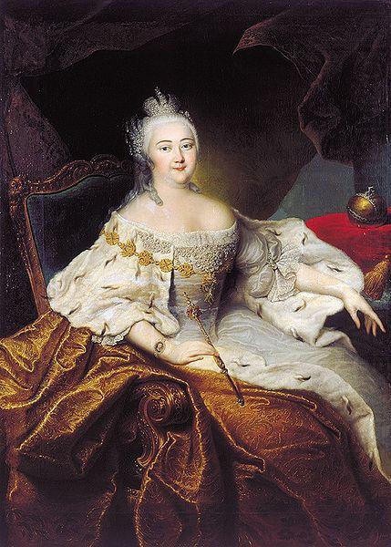 Portrait of Elizabeth of Russia, Christoph Nathe